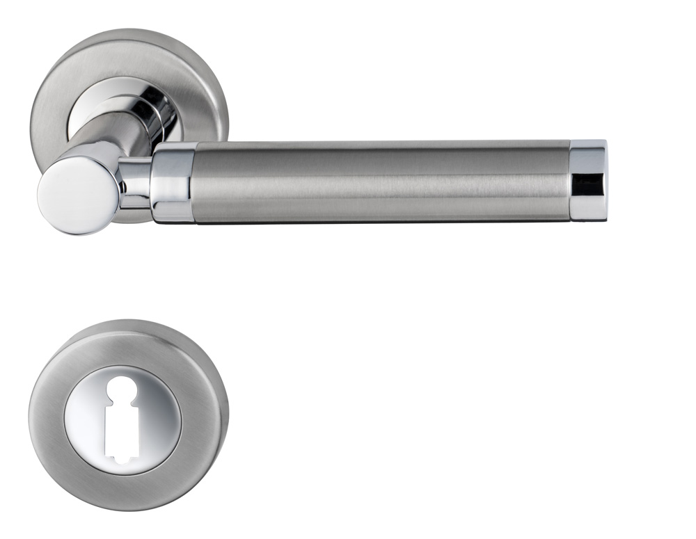 BC04 Türklinke bicolor Edelstahl chrom