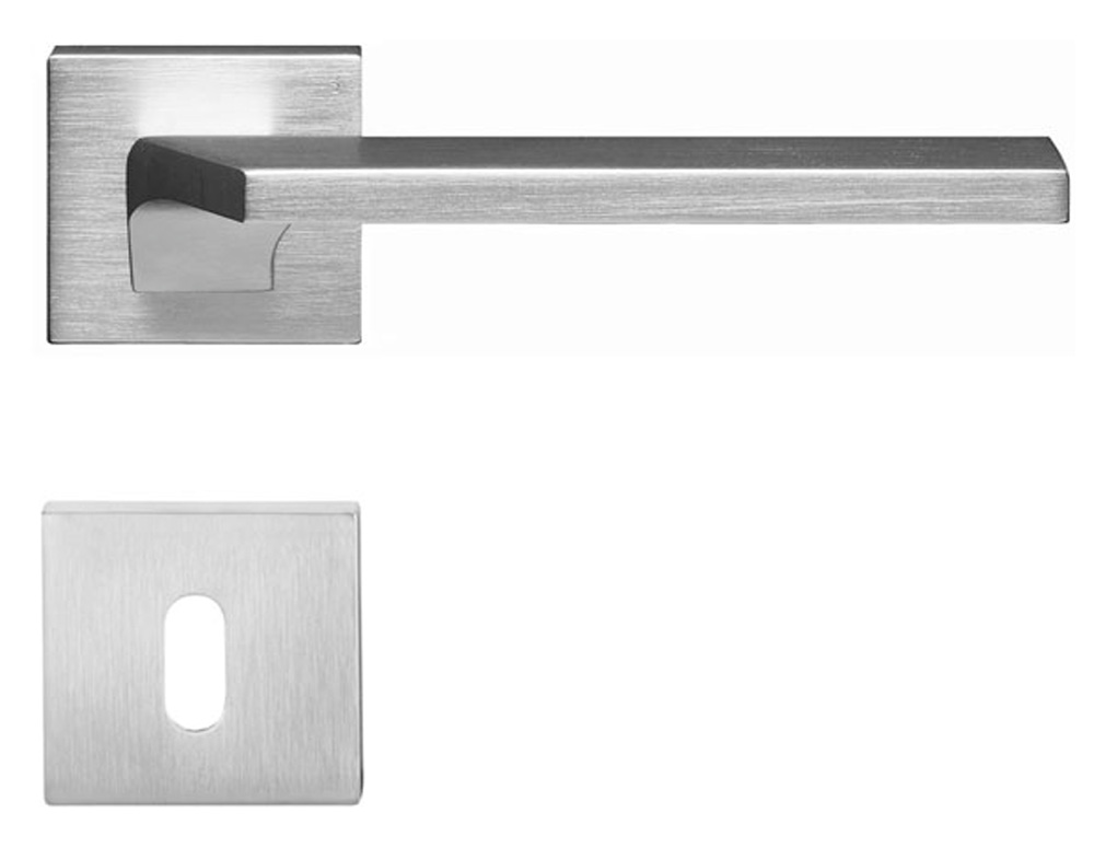 Q15CM Türgriff matt verchromt massiv