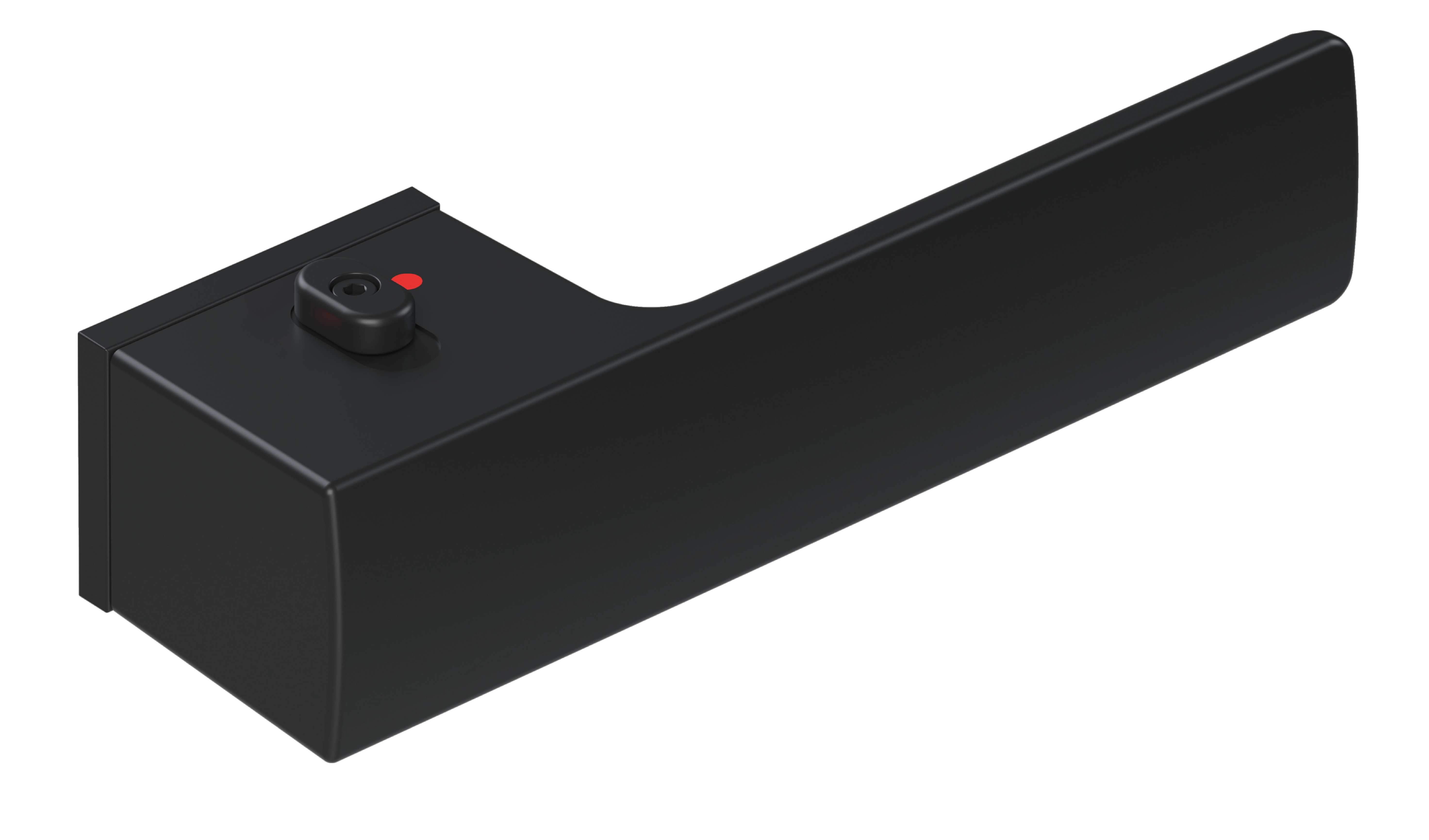 Q13 Privacy Türklinke mit Schliessfunktion schaltbar matt schwarz