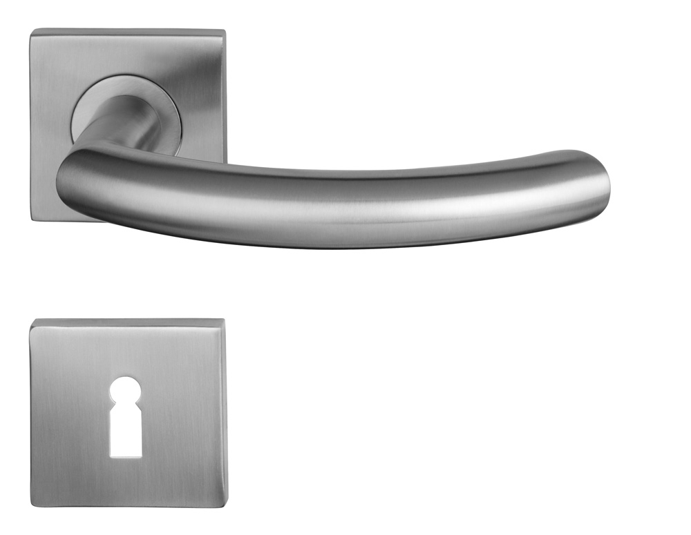 Türklinke Edelstahl quadratische Rosetten