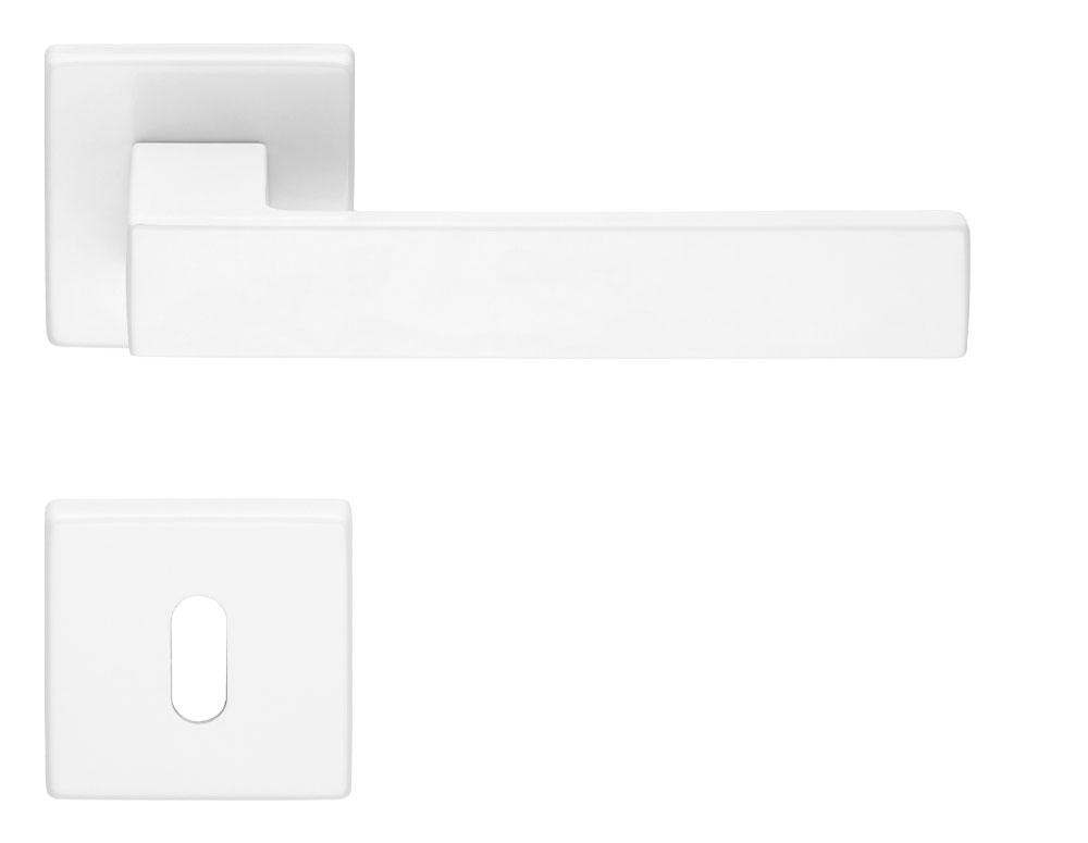 Q13 White Türgriff matt weiss / offwhite