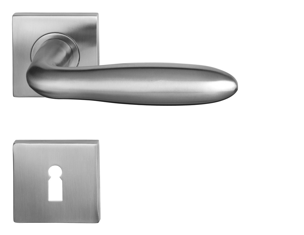 Q05 Türklinke Edelstahl quadratische Rosetten