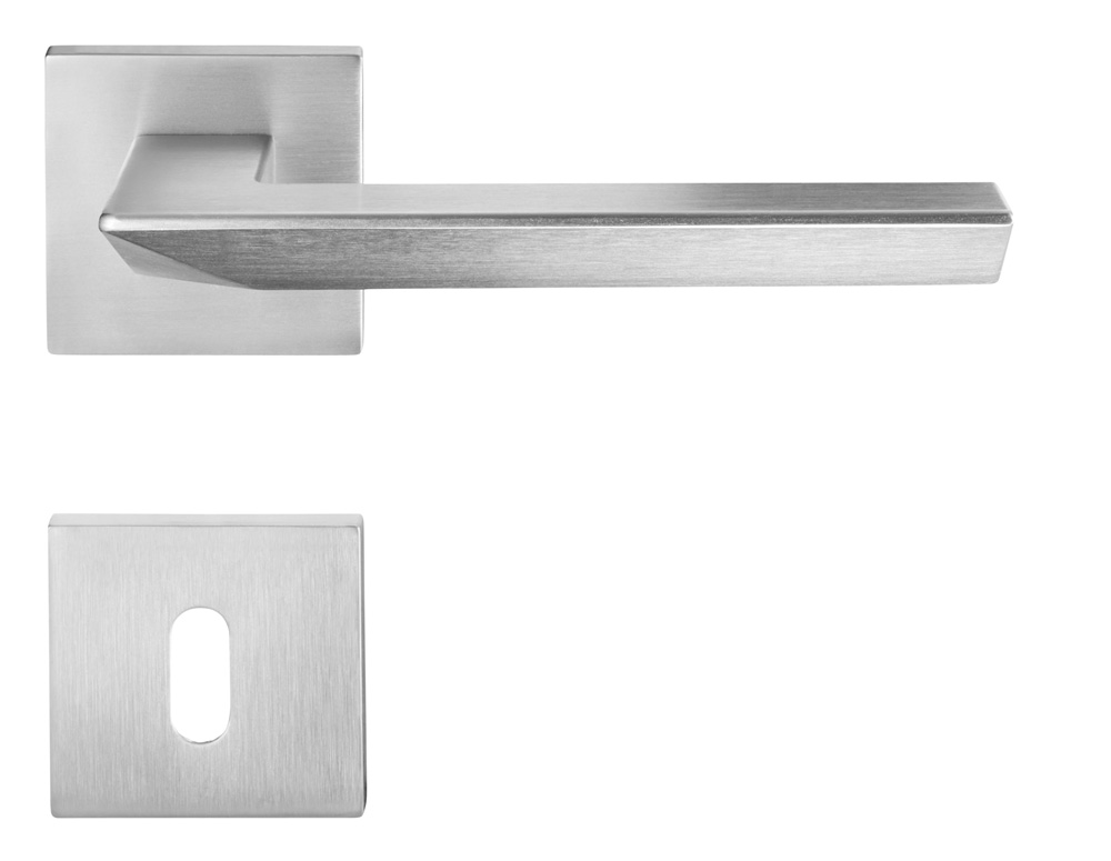 Q14CM Türgriff matt verchromt massiv